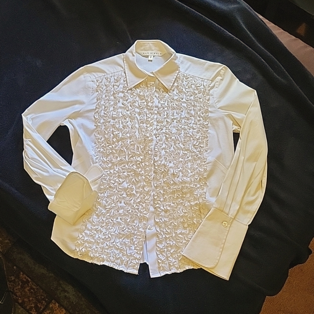 Tuxedo Style Blouse - image 1